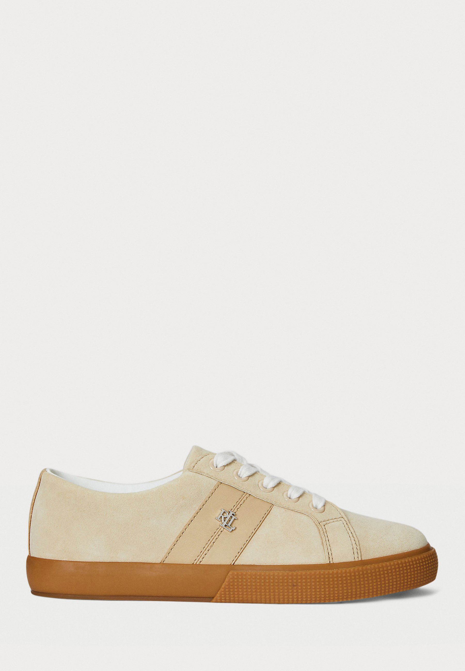 Lauren Ralph Lauren JANSON II-SNEAKERS LOW TOP LACE - Sneakers - zandduin