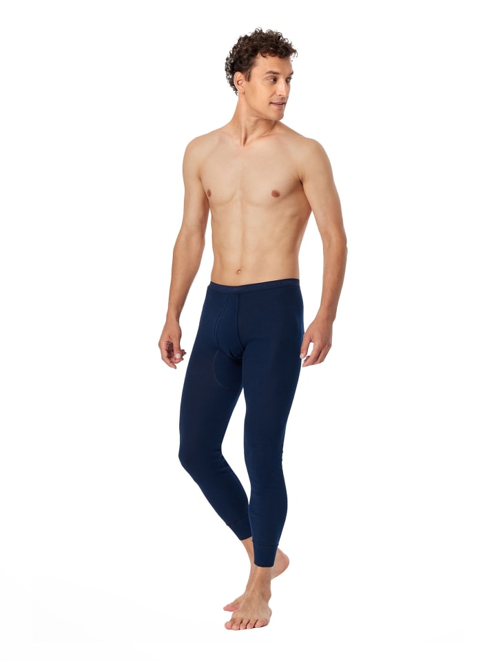Schiesser Lange Unterhose Original Feinripp in Blau günstig kaufen