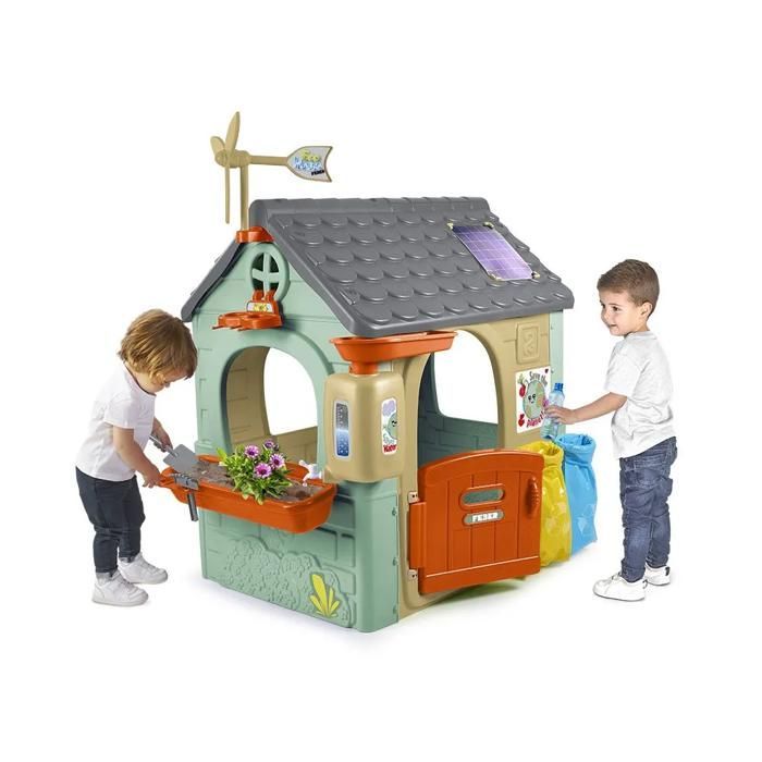 Casetta per bambini - FEBER - Casa ecologica riciclata - Plastica riciclata - Resistente ai raggi UV - Alta 150 cm