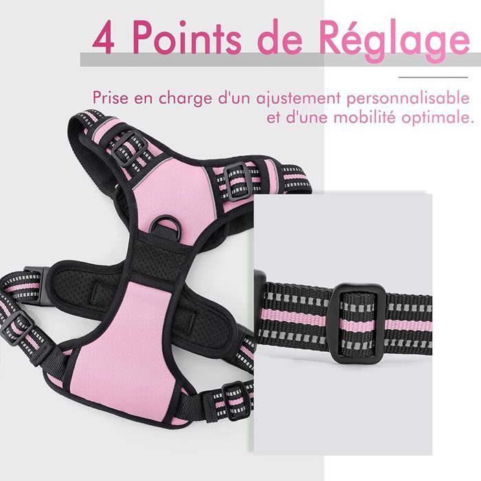 Dog Harness - No Name - Size M - Anti-Pull - Reflective - 1.5M Leash