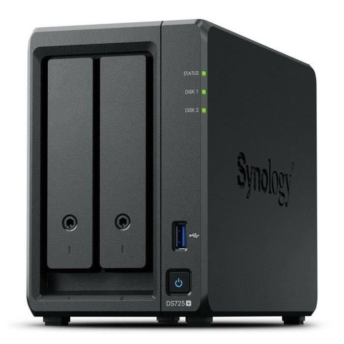 Servidor NAS - SYNOLOGY - DS225+ - 2 baias - 2 GB de RAM