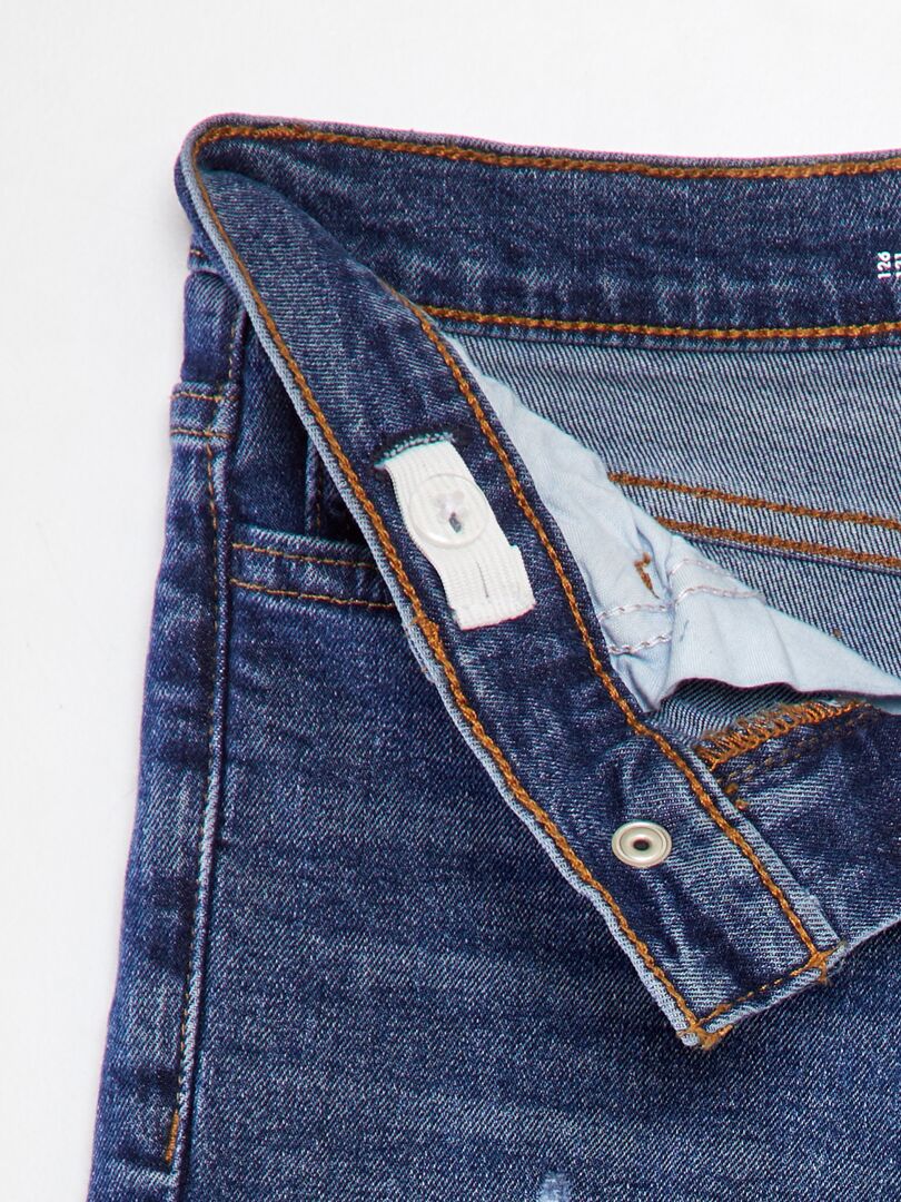 Calça jeans slim de 5 bolsos - tamanho L34 - azul