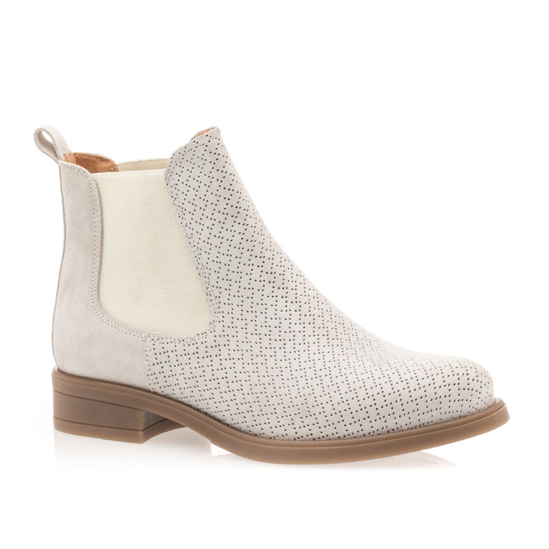 Weiße Damenstiefel / Stiefeletten