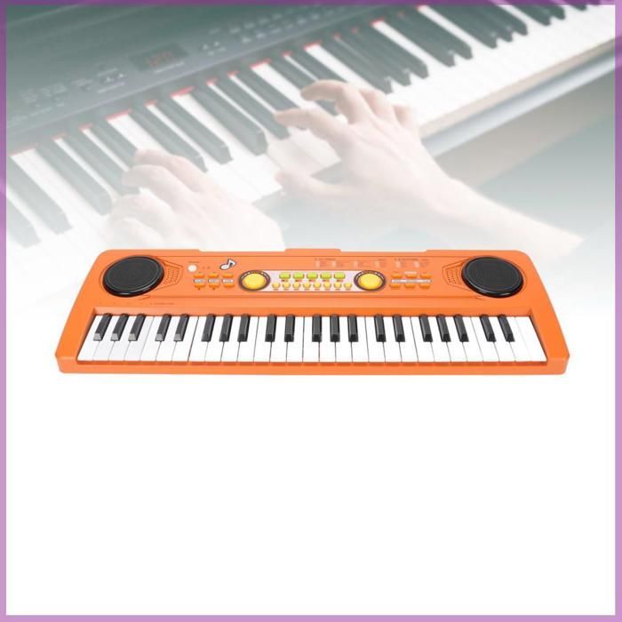 Pianoforte elettronico portatile a 49 tasti, un ampio strumento musicale per bambini, ideale per imparare e