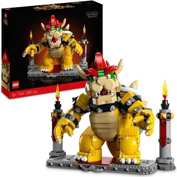 LEGO Super Mario - Mighty Bowser - Collectible Figure - Building Kit - Gift