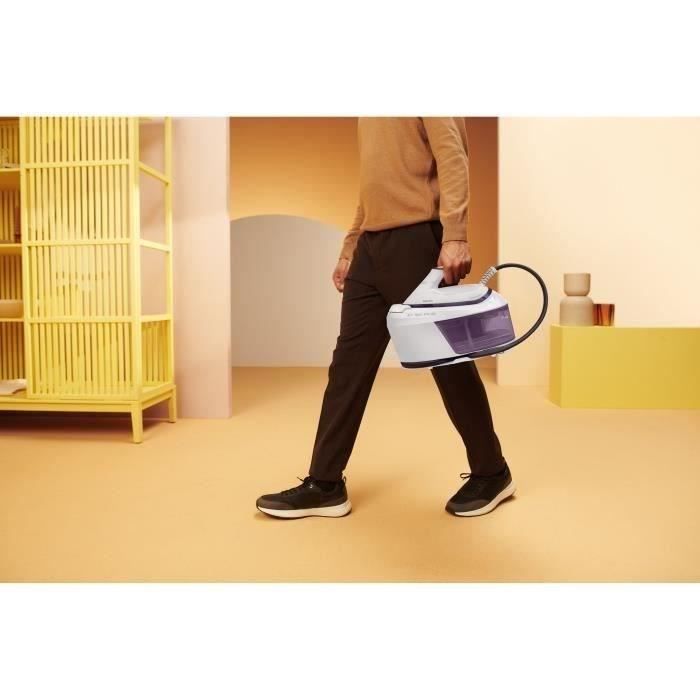 Plancha con generador de vapor - PHILIPS - PSG6020/30 - Serie PerfectCare 6000 - 6,5 bar - 1,8 L - Malva/Blanco