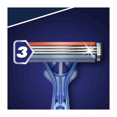 Gillette Kertakäyttöiset partahöylän terät siniset 3 kpl 8 kpl 8 kpl