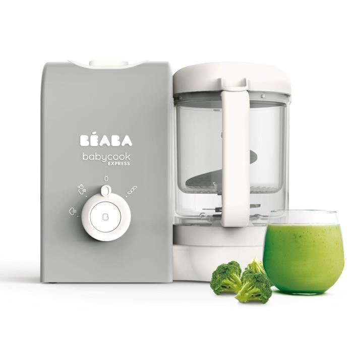 BEABA, Babycook Express, Babymadmaskine, 4-i-1 Blender-Komfur, Fløjlsgrå