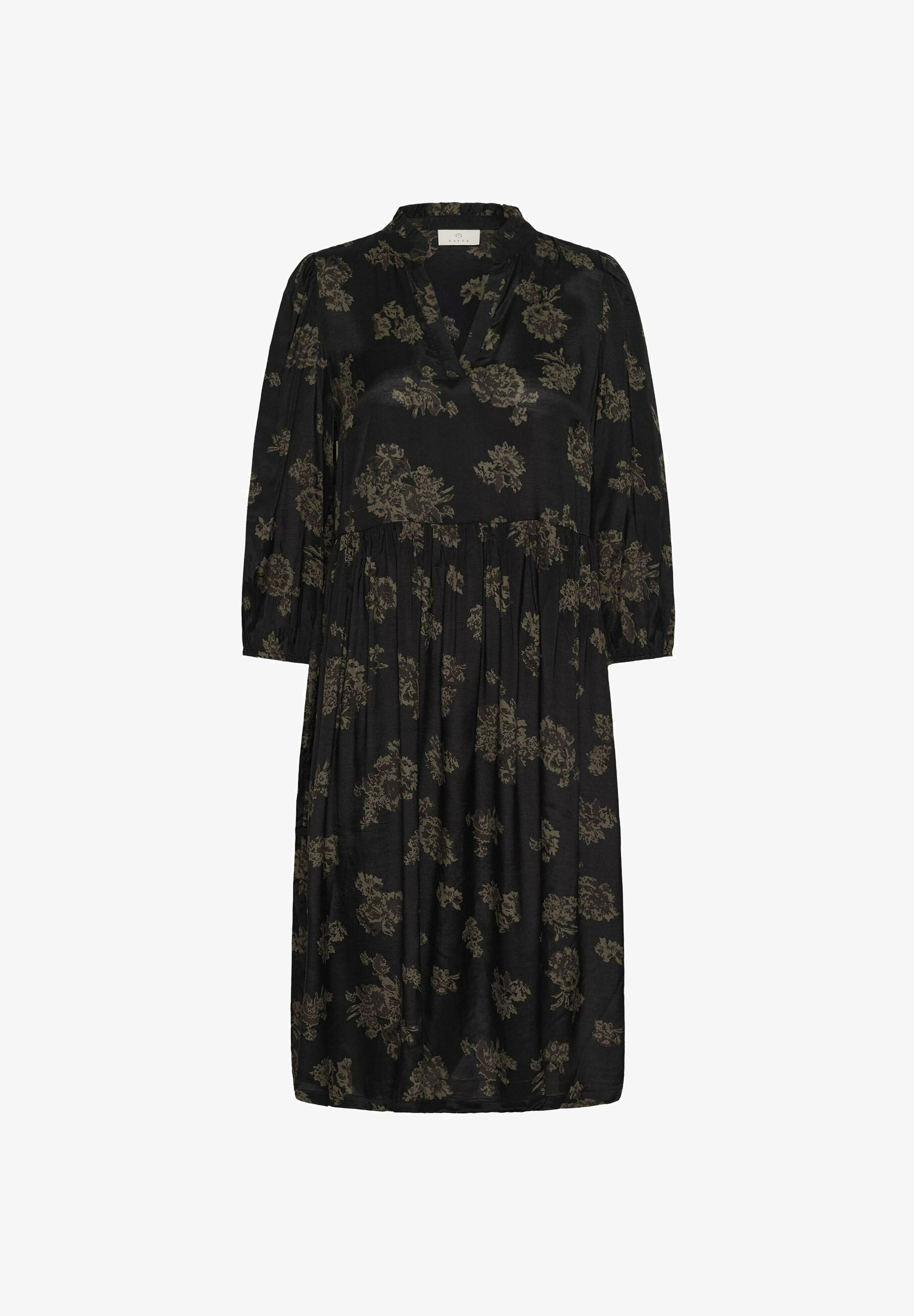 DRESSING - Kjole - black brown flowers