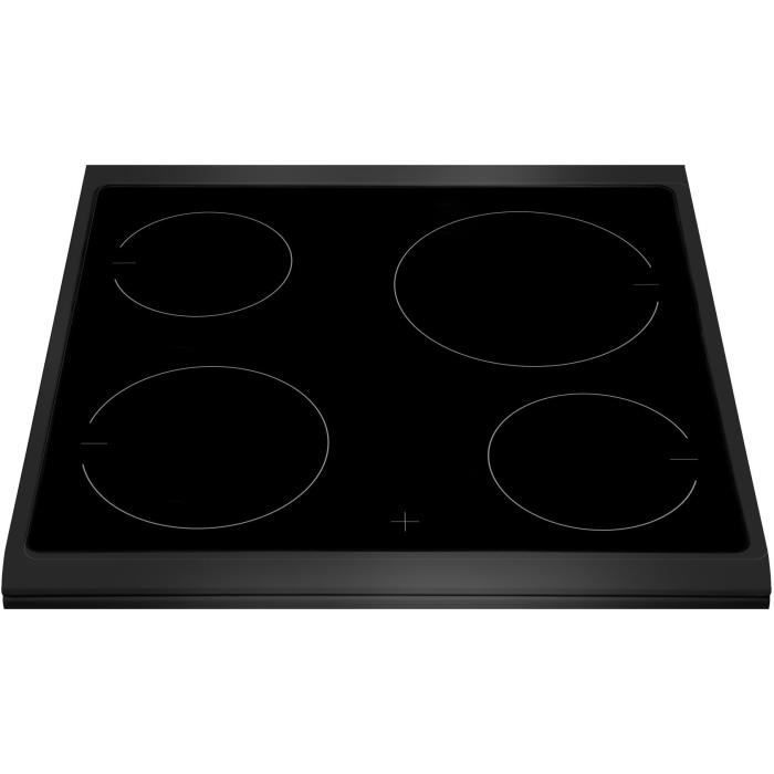 Cuisinière vitrocéramique - AMICA - ACV6003RN - 4 feux - 1500 W - 60 cm - Noir