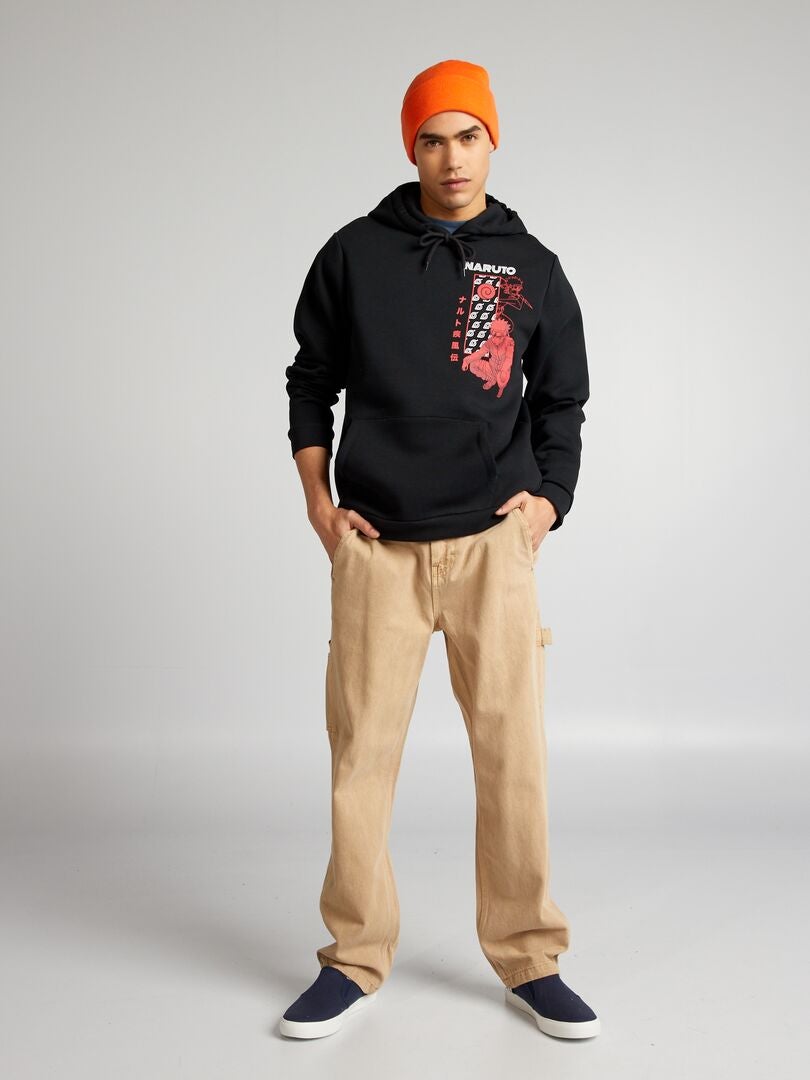 Naruto fleece sweatshirt - zwart