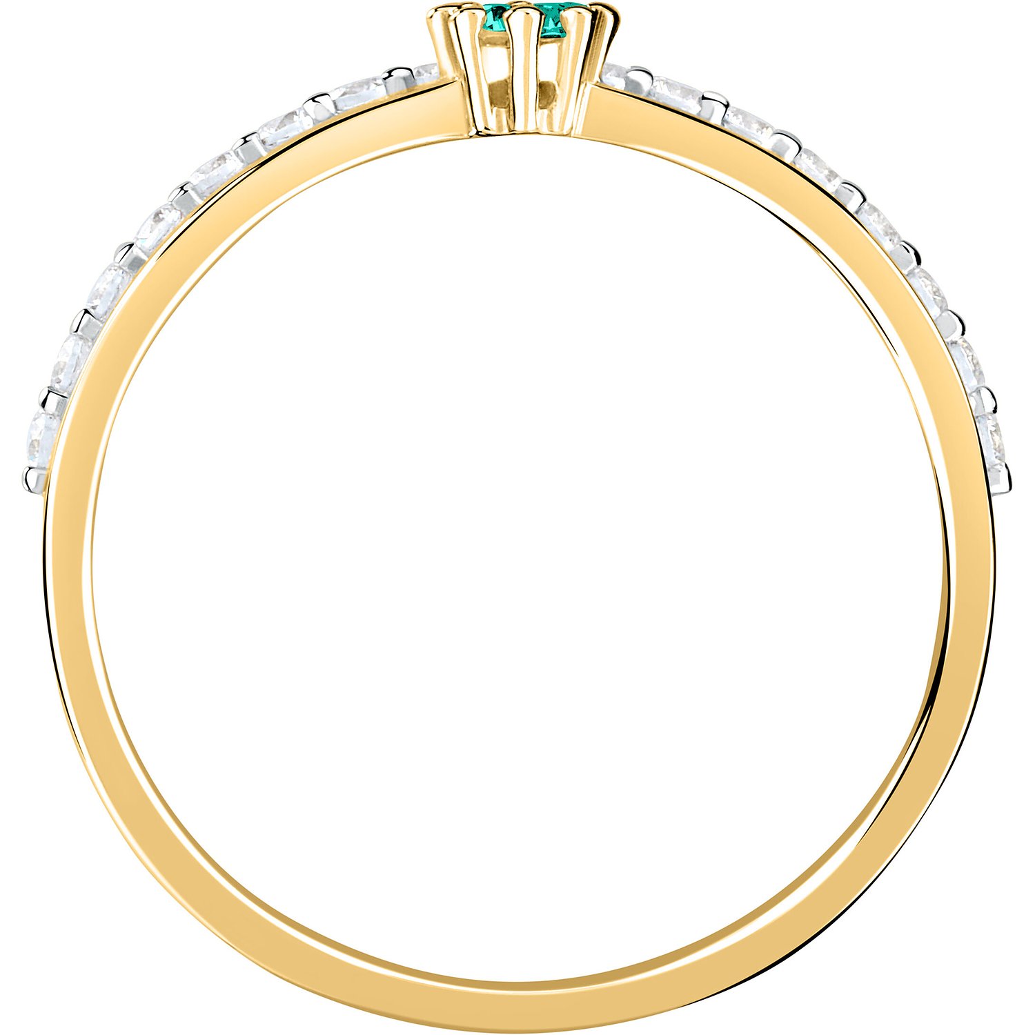 Live Diamond Bagues or jaune