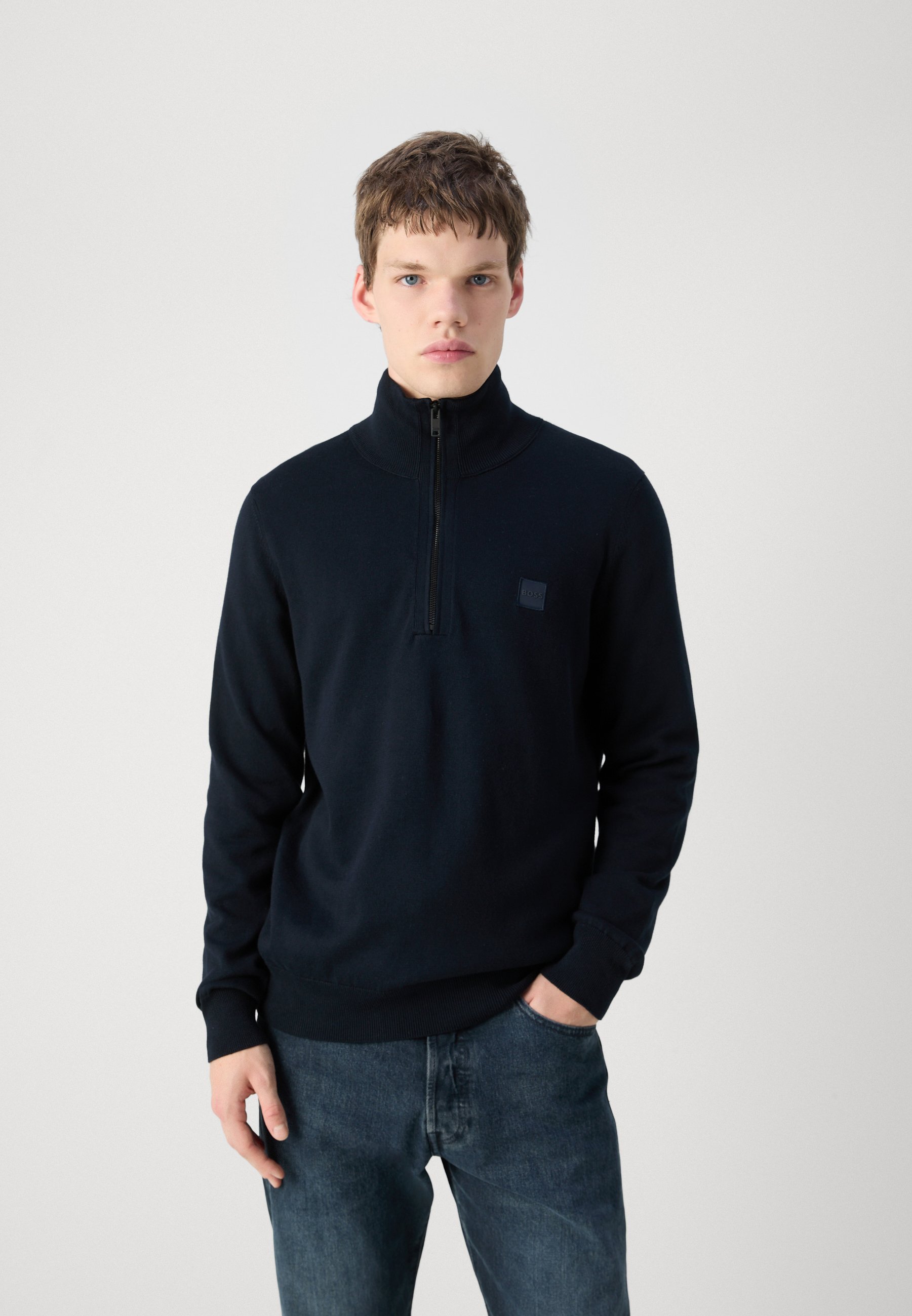 BOSS KANOBIX - Jumper - donkerblauw