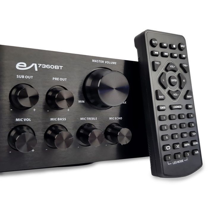 Evidence Acoustics Home Cinema EA850-BK 5.1 – 5-Speaker System + Bluetooth USB Karaoke Amplifier