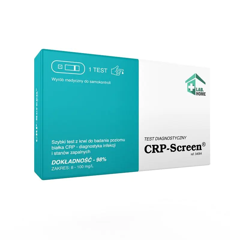 LabHome CRP-Screen, Test z krwi do badania poziomu białka CRP