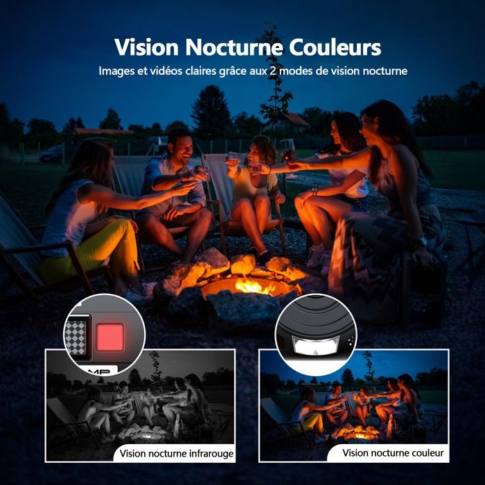 Videocámara Campark 5K HD de 56 MP, cámara de vídeo para vlogs con doble lente, videocámara digital WiFi con micrófono.