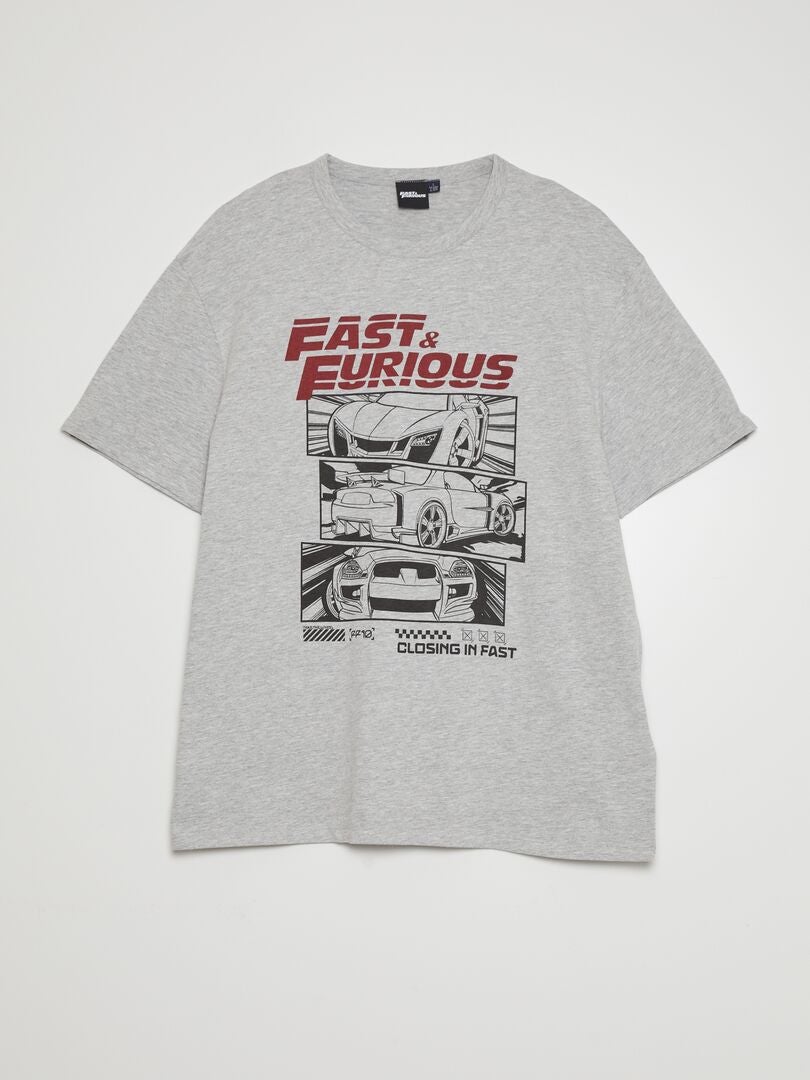 Fast & Furious 2-delige korte pyjama - Grijs