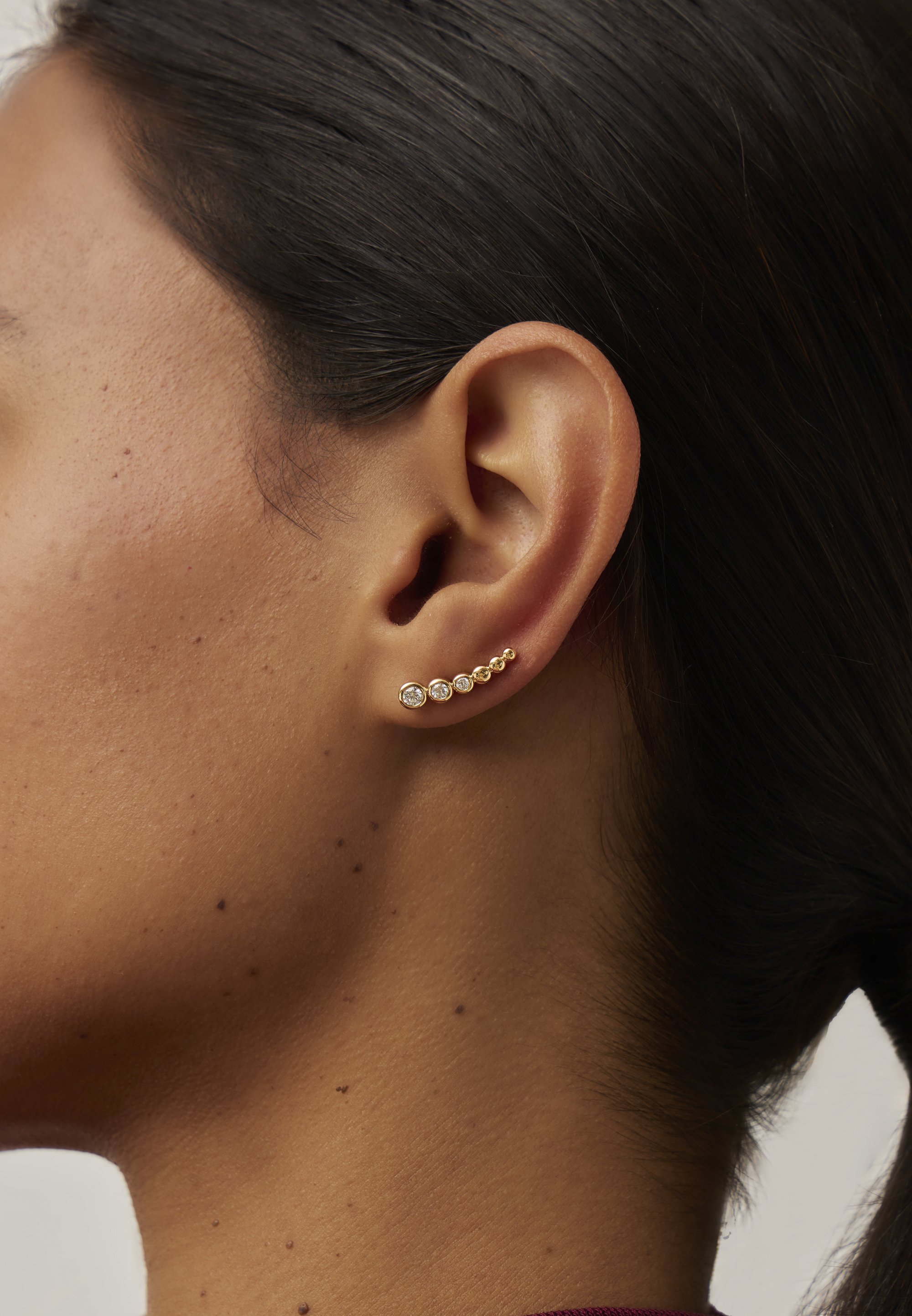 Missoma TENNIS CLIMBER STUD - Oorbellen - goud