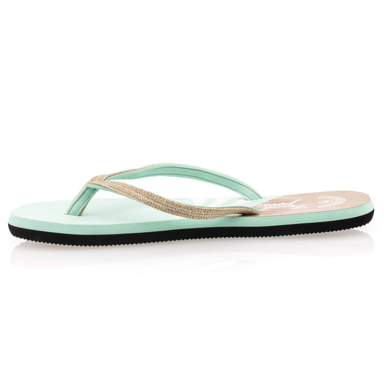 Chanclas/sandalias de dedo verdes para mujer