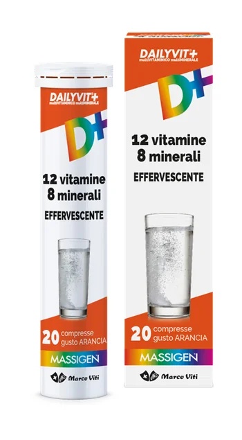 MASSIGEN Massigen Dailyvit+ Bruisend 20 tabletten Vitamine- en mineralensupplement