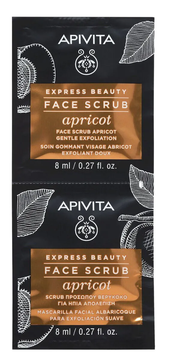 Apivita Express Beauty Morela Delikatnie złuszczający peeling do twarzy