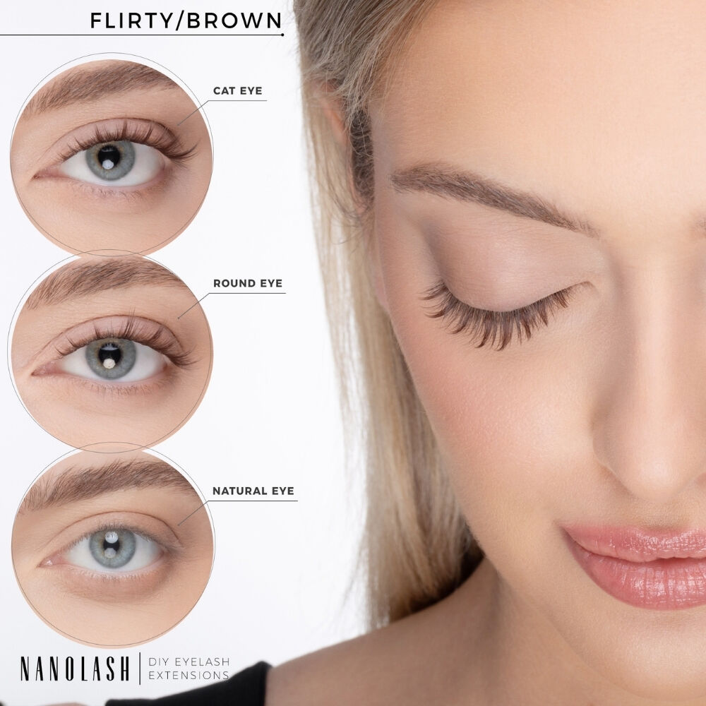 Nanolash DIY Eyelash Extensions Starter Kit Brown