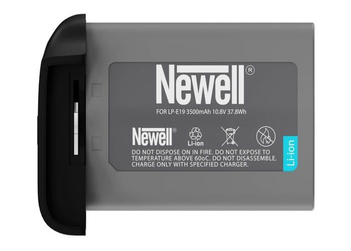 Camera battery - NEWELL - NL2967 - Replacement LP-E19 - Lithium Ion - Black