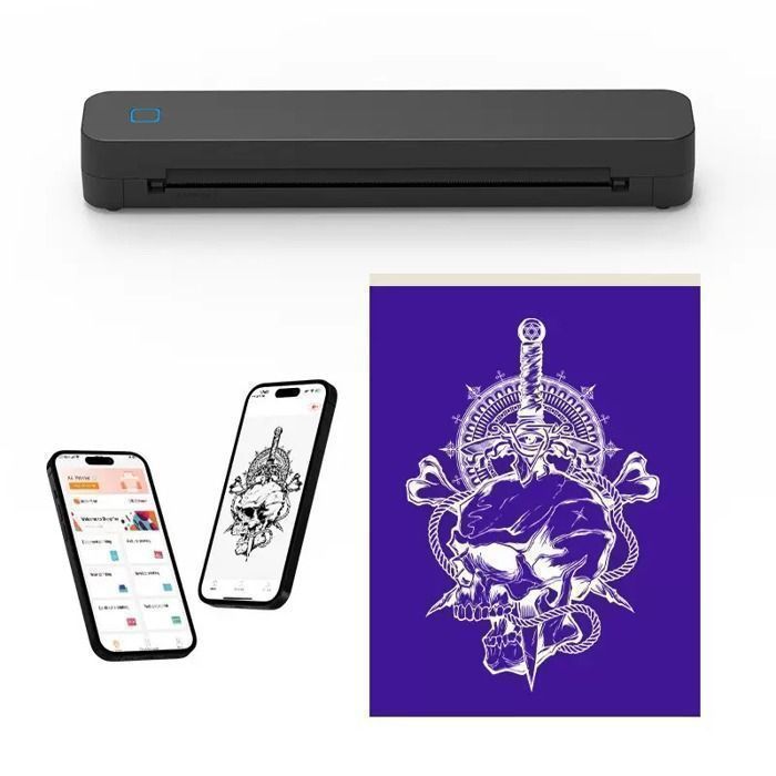 Imprimante thermique Bluetooth  A4 (210*297mm) -usb- wifi- sans encre - mini imprimante portable