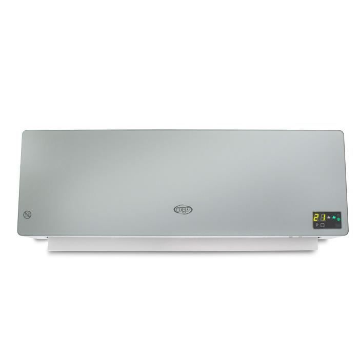 Radiatore a parete Argo Chic Silver - Elettrico - Programmabile - Timer settimanale