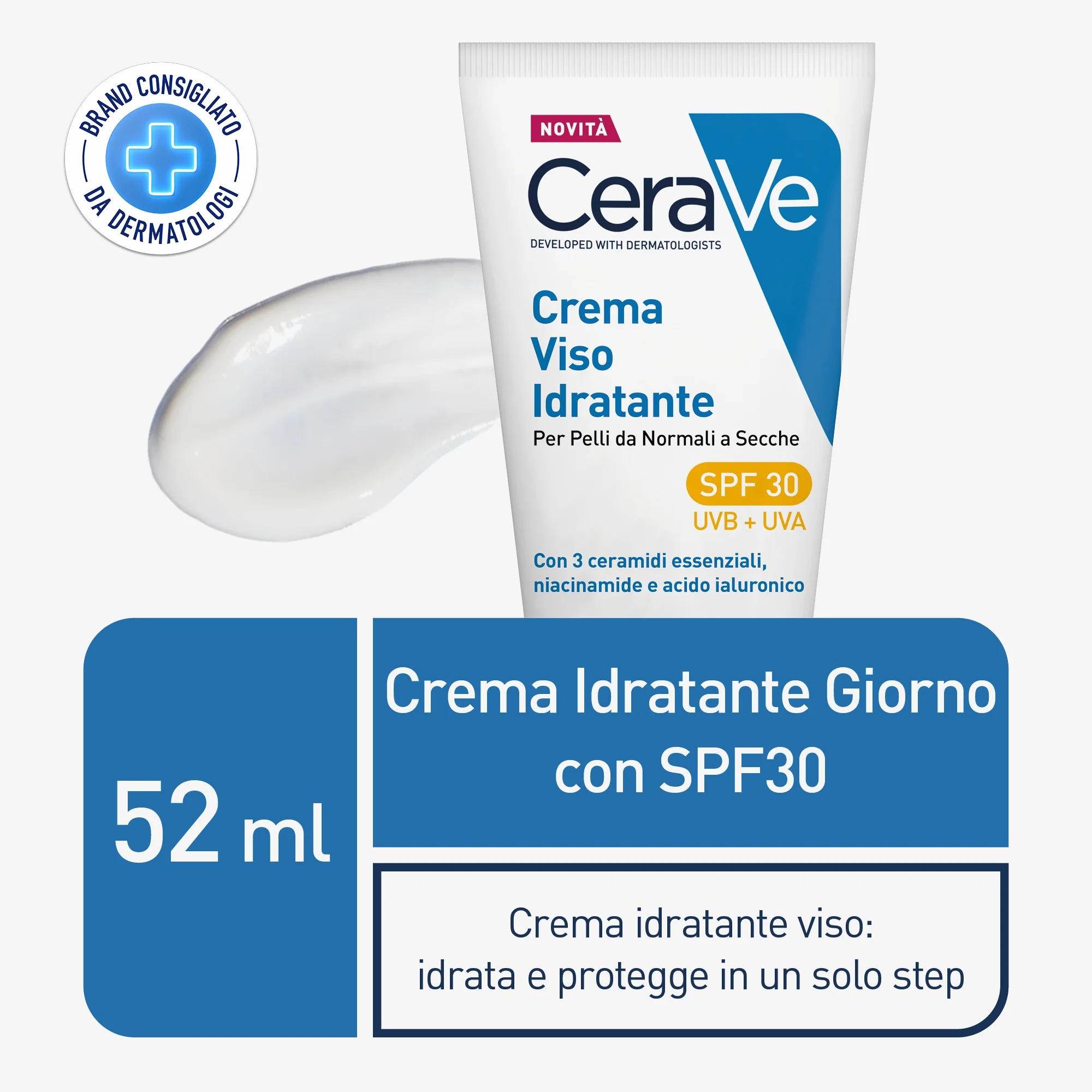 CERAVE Cerave Hydraterende Gezichtscrème SPF30 52 ml Bescherming en hydratatie