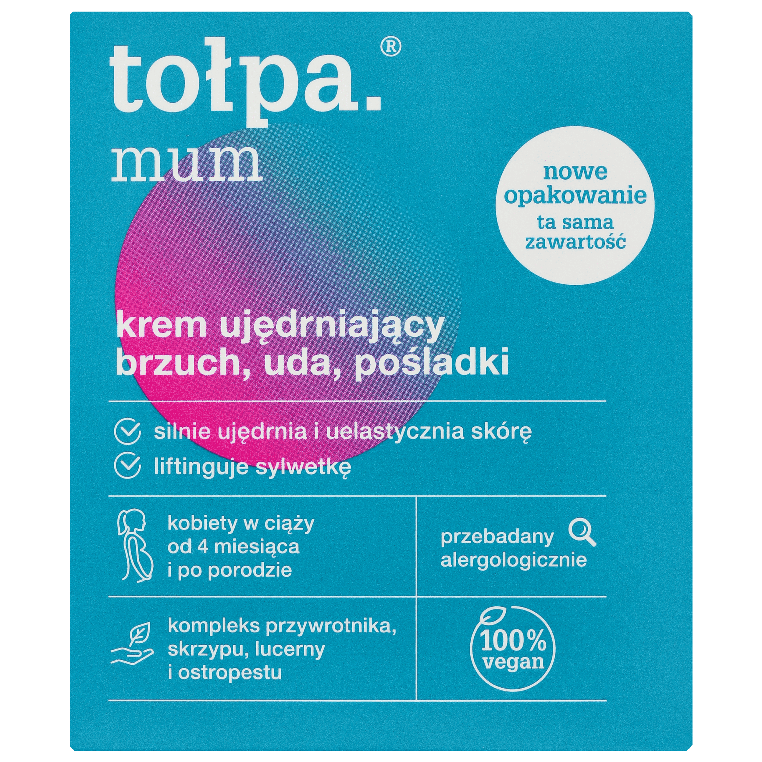 Tołpa krema za trebuh, stegna in zadnjico 250 ml Dermo Body Mum