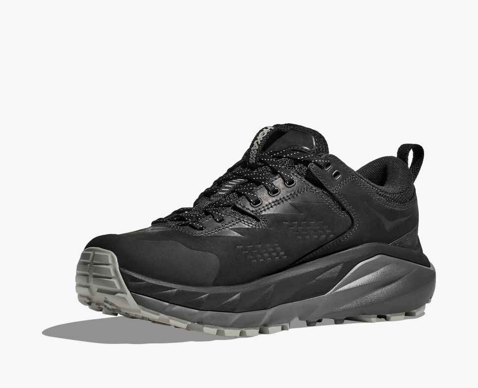 HOKA Elite Terrain System Kaha Low GORE-TEX Zwart / Satellite Grijs