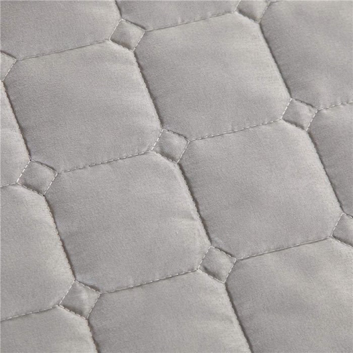 Faldón para camilla de masaje, funda de almohada, funda de taburete, colchas de belleza (Gris-S)