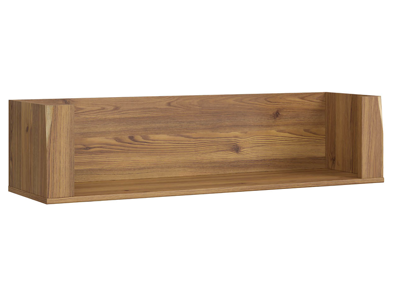 Półka ścienna Bergen 110 cm modrzew sibiu złoty