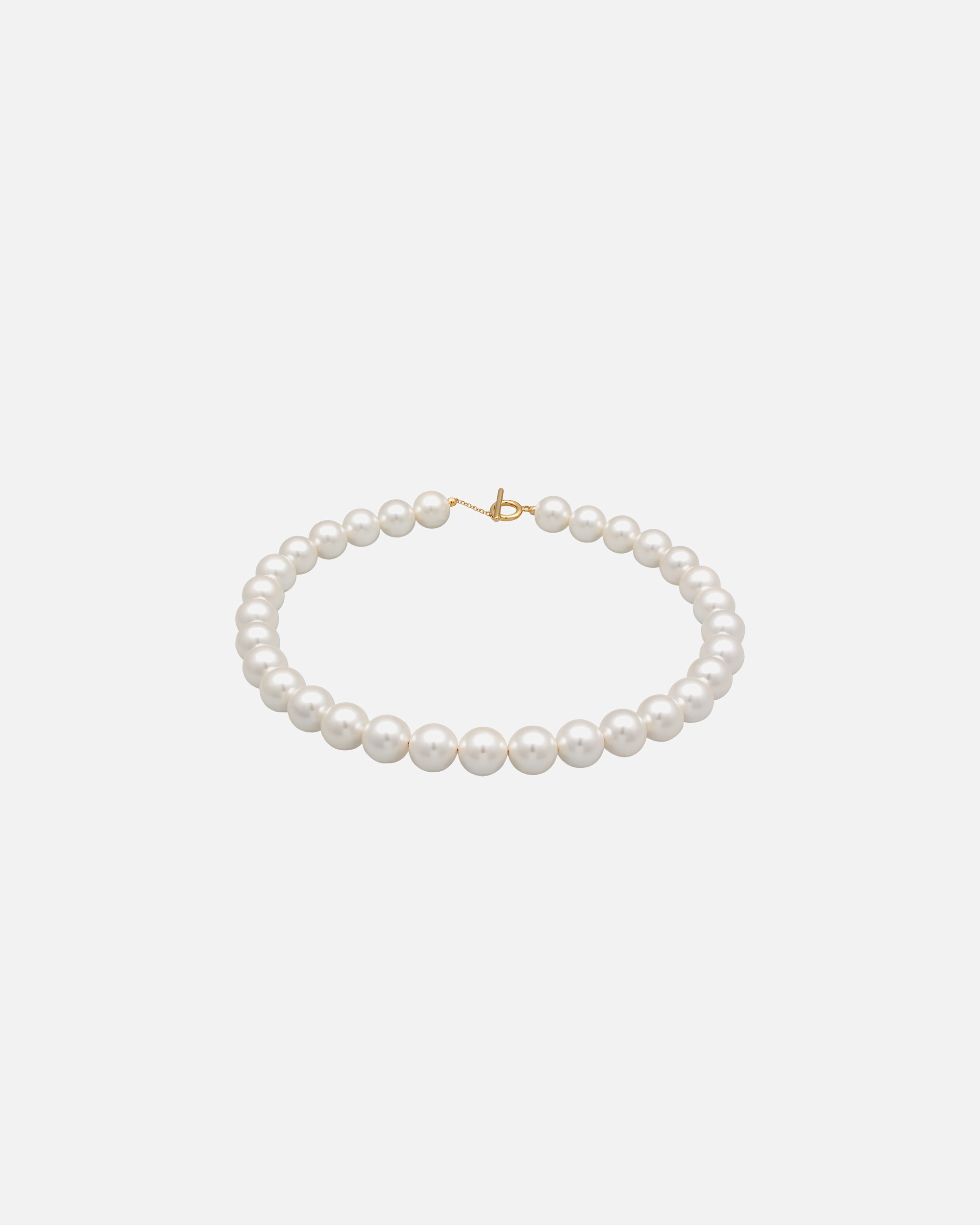 Elli Femmes Tendance T-Bone fermoir avec perles de coquillage en argent sterling 925 plaqué or