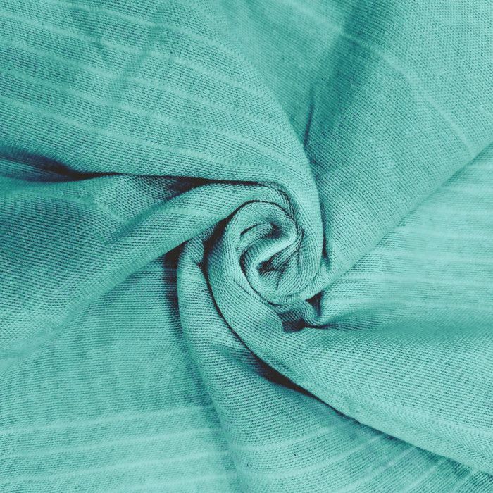 Bed or sofa throw 220x240 cm ADELE lagoon blue, by Soleil d'ocre