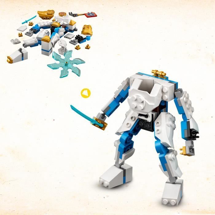 LEGO® 71761 Ninjago Zane's Power Mech Evolution, Toy for Children Ages 6+ with Snake Figures, Ninja Battle