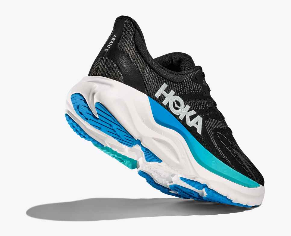 HOKA Arahi 8 Noir / Bleu Ciel