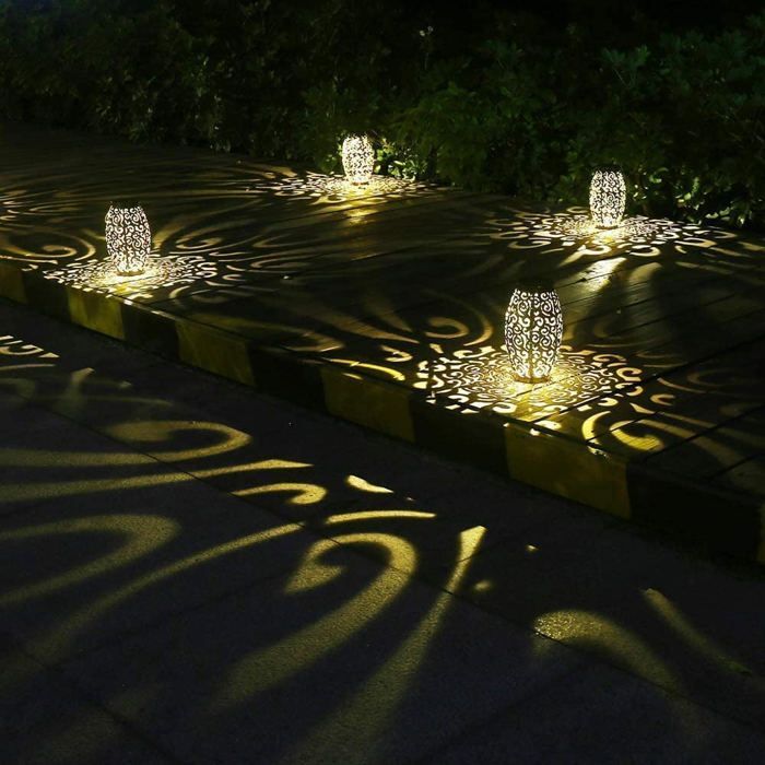 Faroles solares LED para exteriores