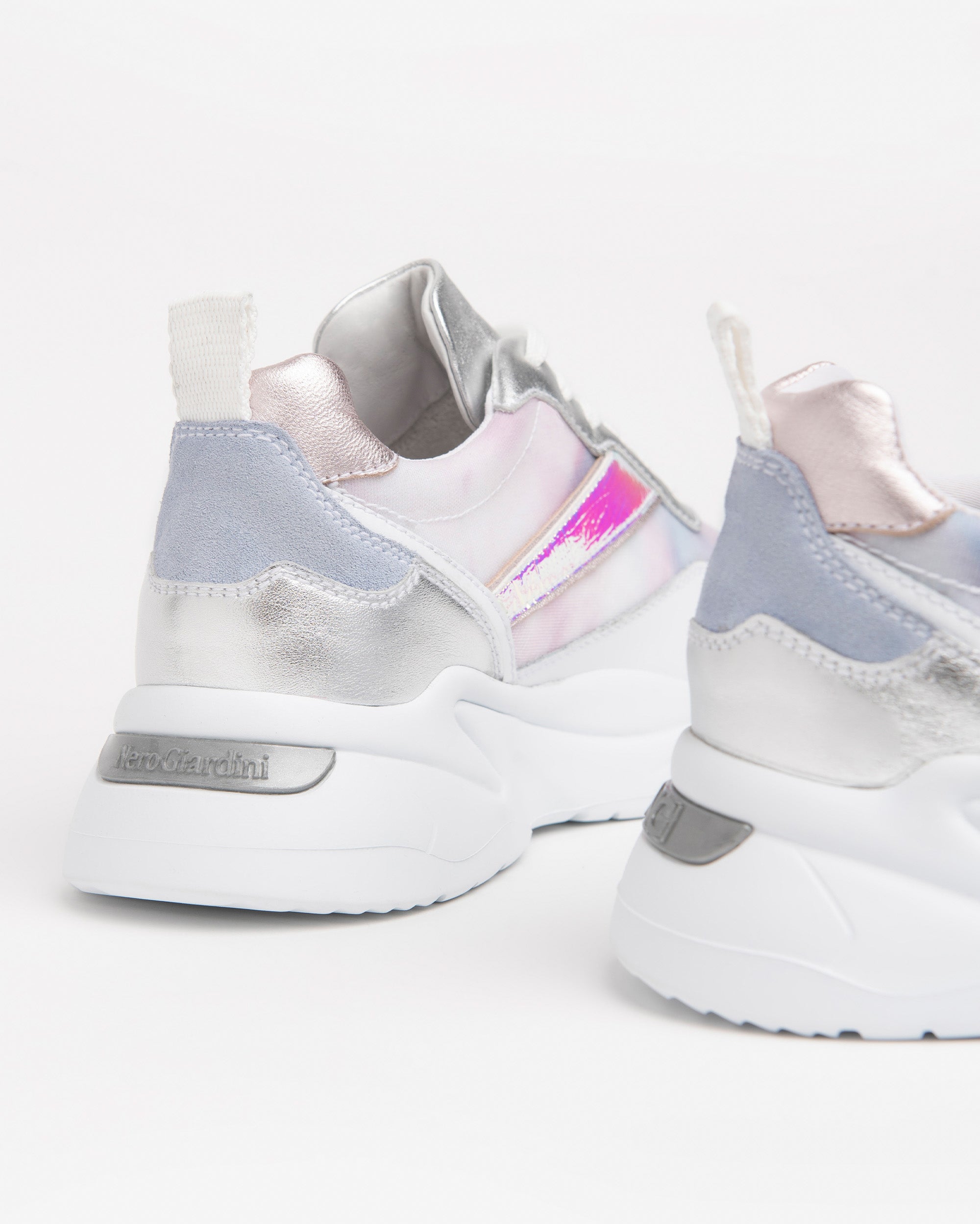  Baskets en cuir et daim pour femmes
