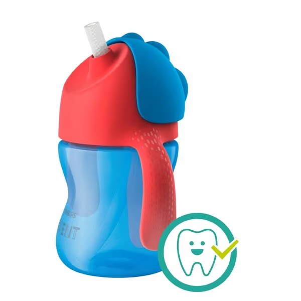 „Philips Avent“ 9+ mėnesių puodelis su šiaudeliu, 200 ml