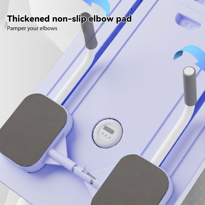 Tabla de Pilates - contador - Reformer de Pilates - rebote automático - plegable - Set de Reformer de Pilates - Rueda abdominal - Morado