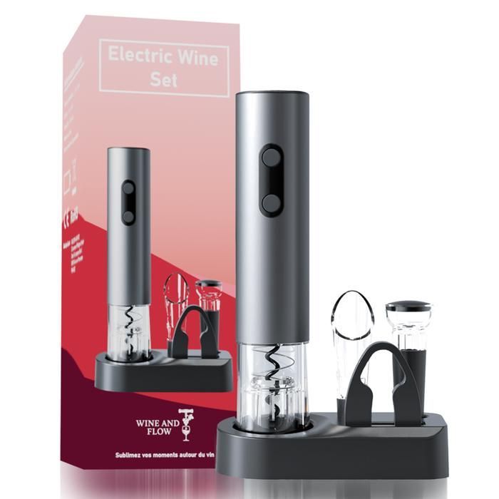 6-in-1 oplaadbare elektrische kurkentrekker - USB-flesopenerset - Origineel kerstcadeau