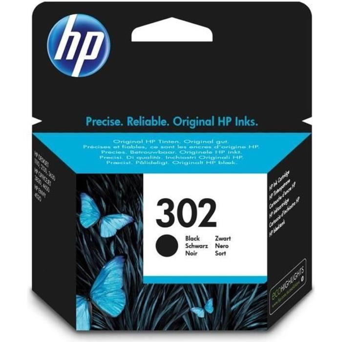 HP 302 Genuine Black Ink Cartridge (F6U66AE) for HP DeskJet 2130/3630 and HP OfficeJet 3830