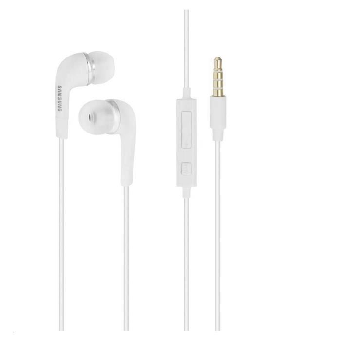 Ecouteurs Casque Intra-Auriculaires Kit piéton Mains Libres d'origine EHS64AVFWE Blanc pour Samsung Galaxy A52 SM-A525F 6.5