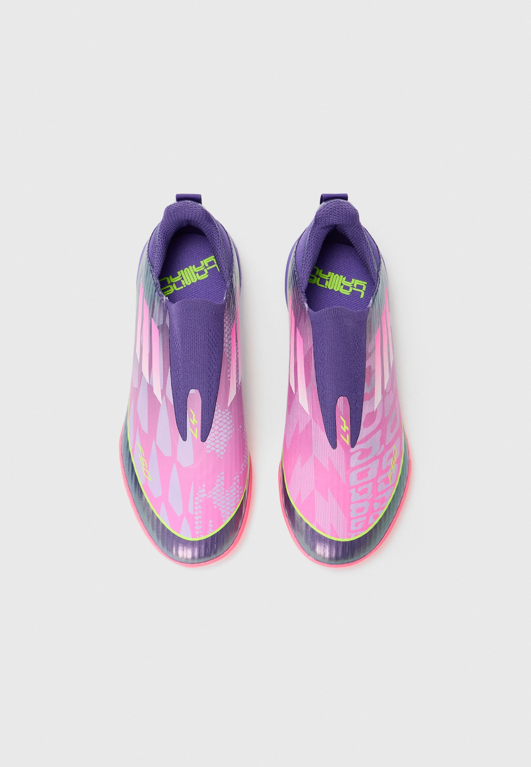 adidas Performance F50 LAMINE YAMAL LEAGUE UNISEX - Turf voetbalschoenen - unity purple/white/lucid lemon
