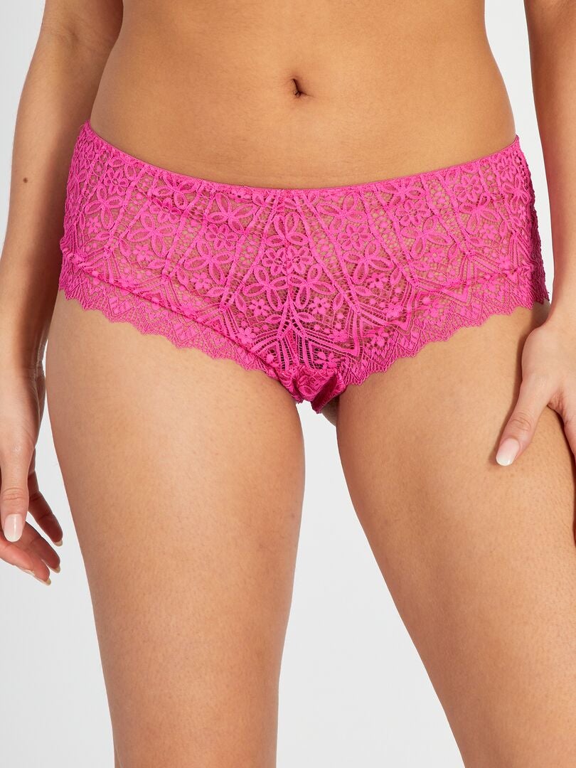 Kanten culottes - ROZE