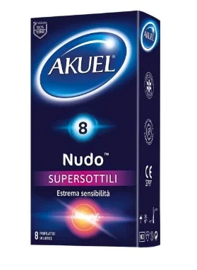 AKUEL Akuel Nude Super Thin 8 piezas sexo seguro
