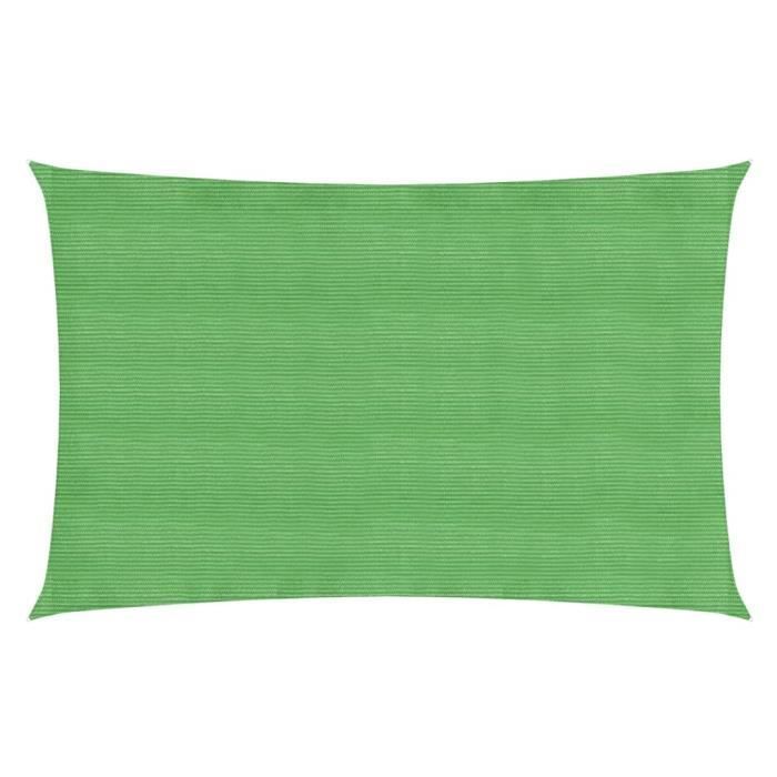 Vela de sombra rectangular VIDAXL - Verde claro - 160 g/m² - 2x5 m - Resistente a los rayos UV