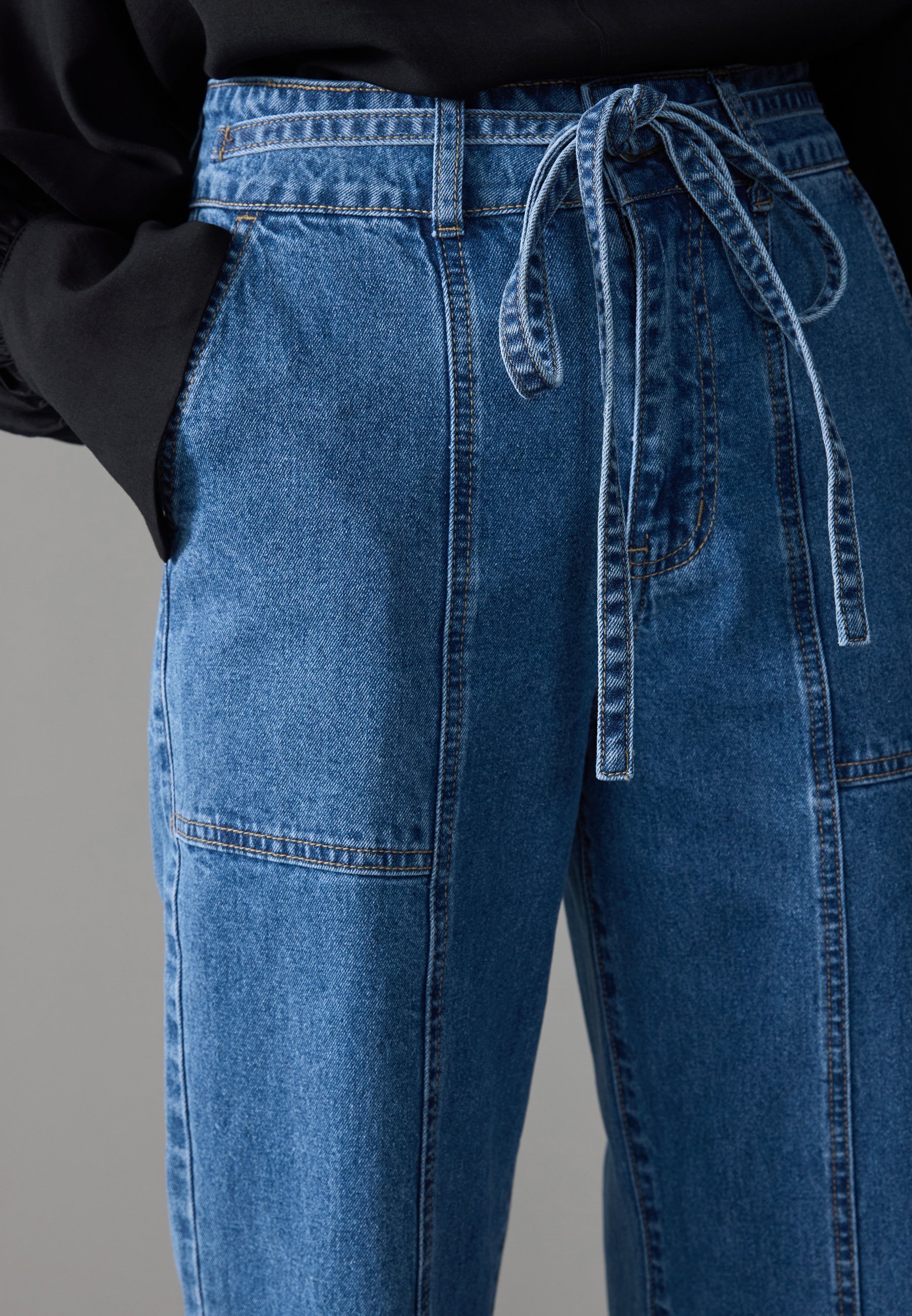 Zign Studio jeans met rechte pijpen - middenblauw